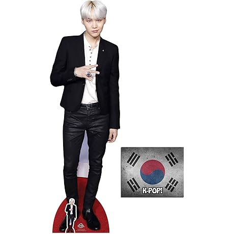 BTS Suga Lifesize and Mini Cardboard Cutout Fan Pack