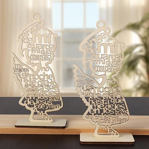 Miniatura 4 de Centros de mesa de bautismo de madera para mesa, centros de mesa para bautizo bodas, decoraciones de comunión Mi Primera, decoraciones de bautismo