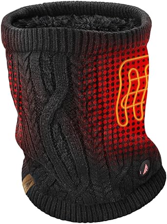 ActionHeat 5V Battery Cable Knit Heated Neck Gaiter