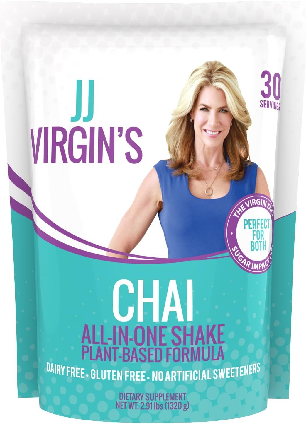 JJ Virgin - Chai Plant-Based All-in-One Shake, 30 Servings