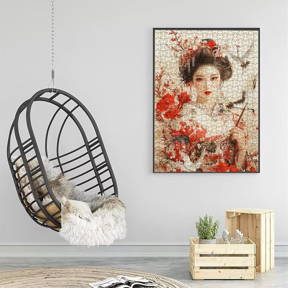 Puzzle 5000 Pezzi, Geisha Giapponese 3D Puzzle per Adulti Impegnativo, Educa Puzzles Artistico, Divertente E Stimolante Puzzles Decorativo per La Famiglia, Regalo e Decorazione Pareti DX0YL6-783