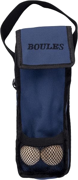 Engelhart - Sac pour 3 Boules de pétanque | Sac de Transport avec poignée | Ouverture sur Le Dessus | Taille : 23 x 8,5 x 3,5 cm - 3
