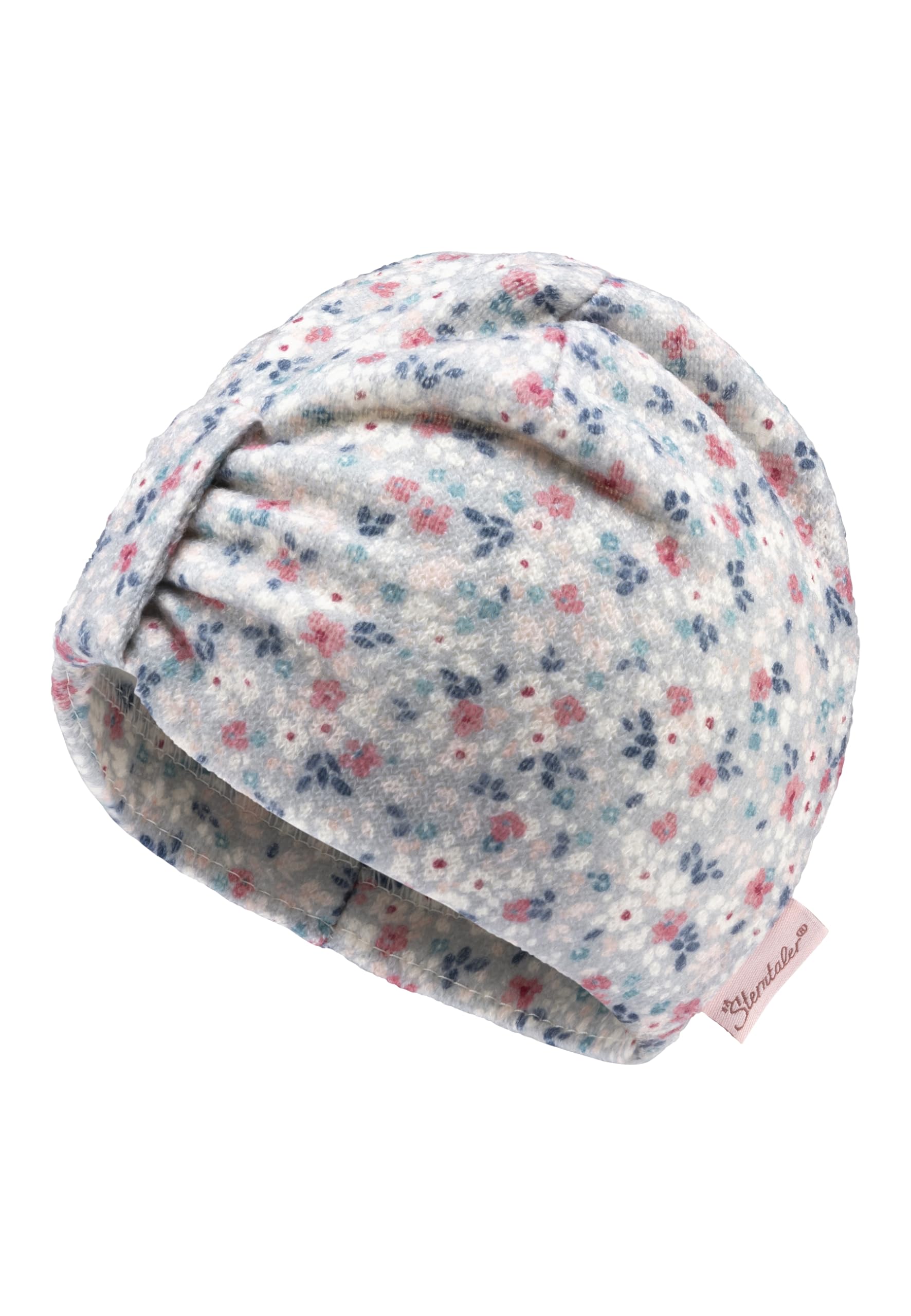 Sterntaler Lightblue Beanie Scattered Flowers