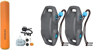 AWEMUFA Boat Dock Boat Fenders Bumper for Docking, 10ft Large Inflatable Boat Fender for Docking for Pontoon Boat, Fishing Boat, Small Yacht