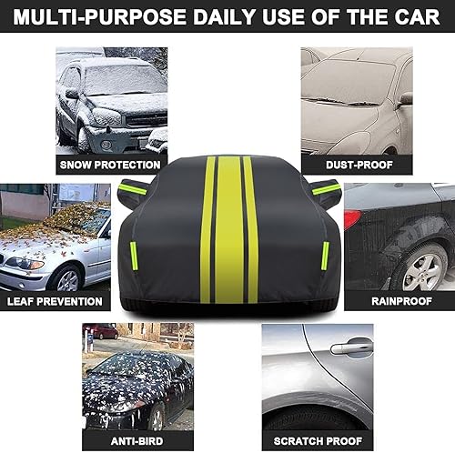 Miniatura 6 de Funda para automóvil Mazda CX-3 CX-5 CX-7 CX-9 MX-5 RX-7 RX-8, protección para todo tipo de clima, con forro de algodón, a prueba de polvo, anti-UV,