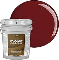 Vista 24 de EVOLVE Pintura e imprimación para interiores, cáscara de huevo (blanco alabastro), 1 galón, cobertura de una capa, excelente oculto, bajo contenido