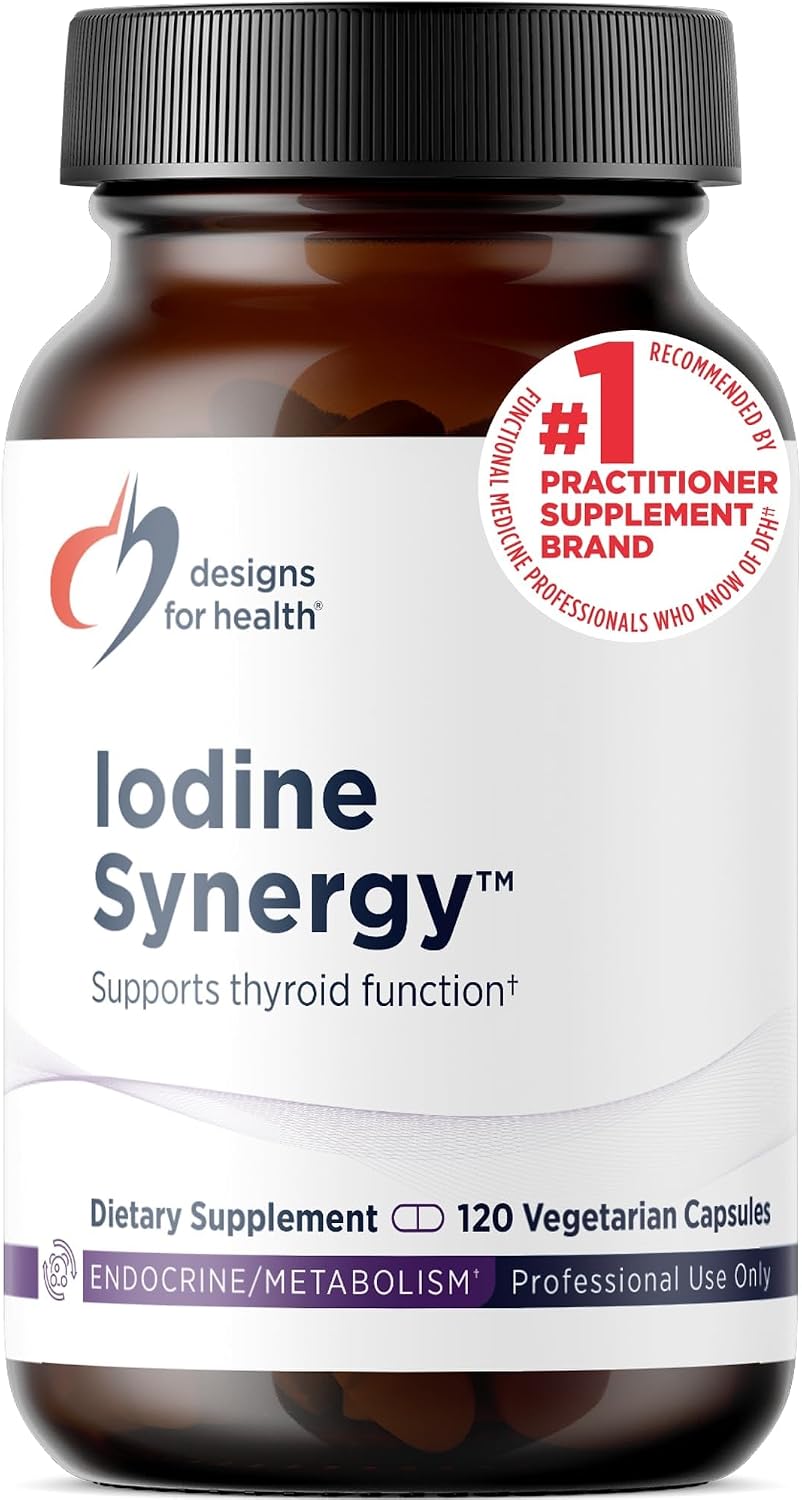 Designs for Health Iodine with Selenium, Iodine Synergy, 120 Capsules