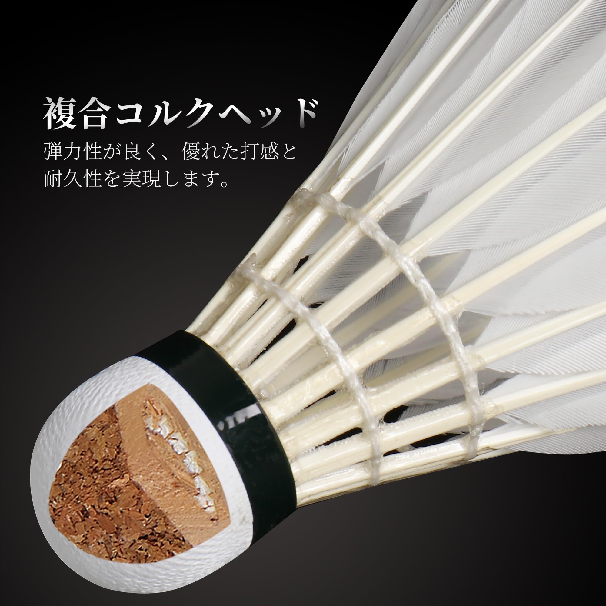 Amazon | kunli バドミントンシャトルコック 12個パック ダック