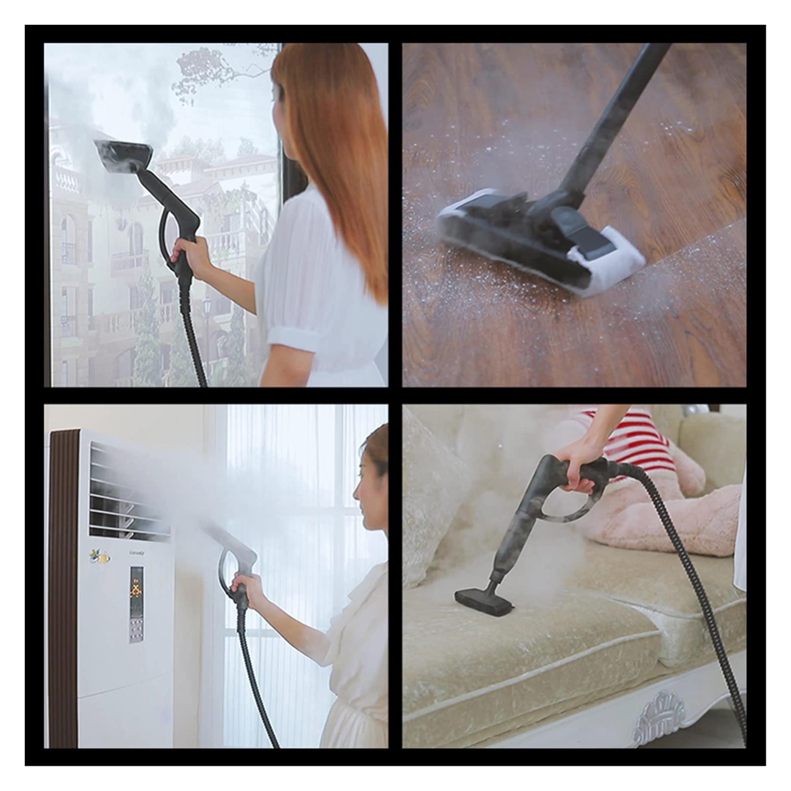 Mop parowy Odkurzacz parowy Mop parowy Maszyna do odkażania Wysokotemperaturowa, wysokociśnieniowa strona główna 2000 W Okap kuchenny Klimatyzacja Myjnia samochodowa do okna dywanowego