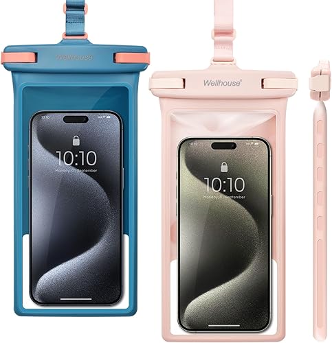 Miniatura 7 de Funda universal impermeable para teléfono con cordón para teléfono celular IP8X buceo al aire libre playa flotante bajo el agua hasta 7.0 pulgadas,