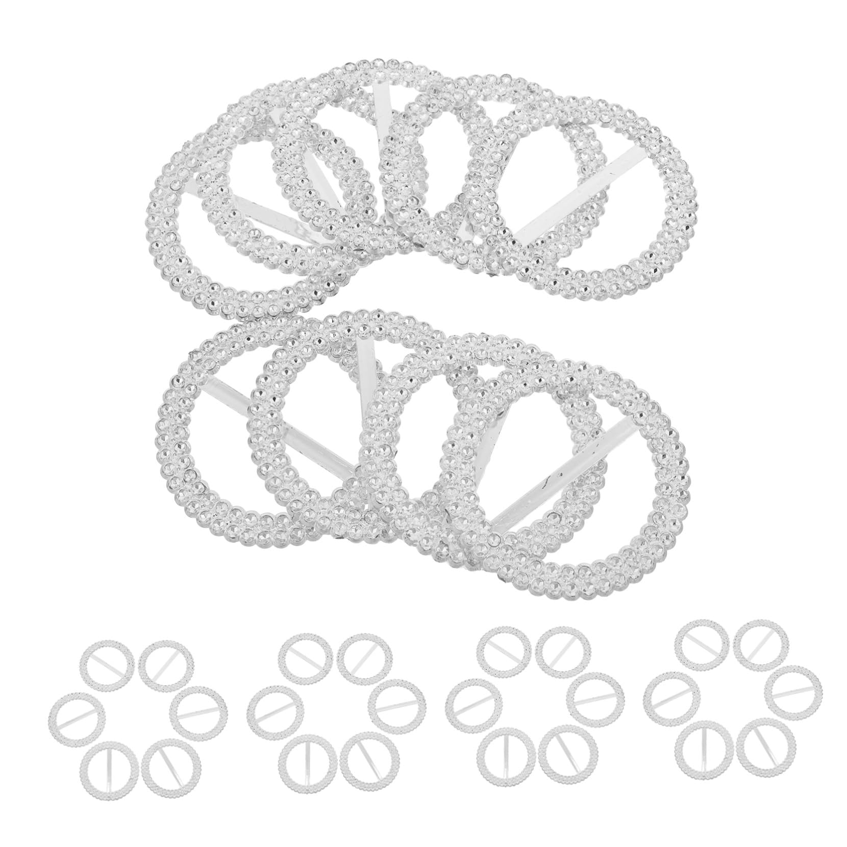 Clips boucle banquets en plastique strass pour décoration de chaises mariage par 100