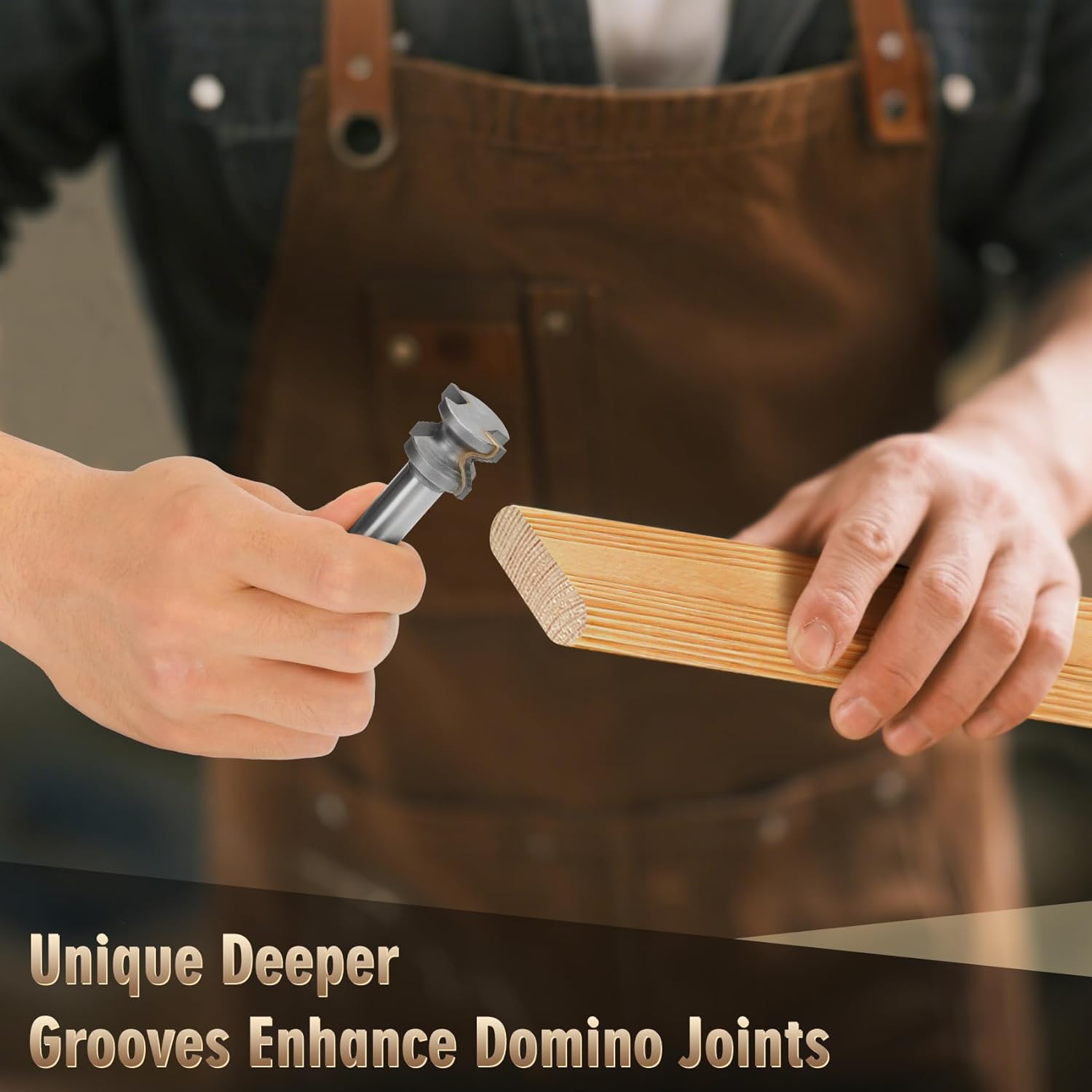 Buy Together 5 Pcs Domino Drill Bits Compatible with festool DF500 Machines & 4 Pcs Domino Tenons Router Bits with festool DF500/DF700 Machines Grooves