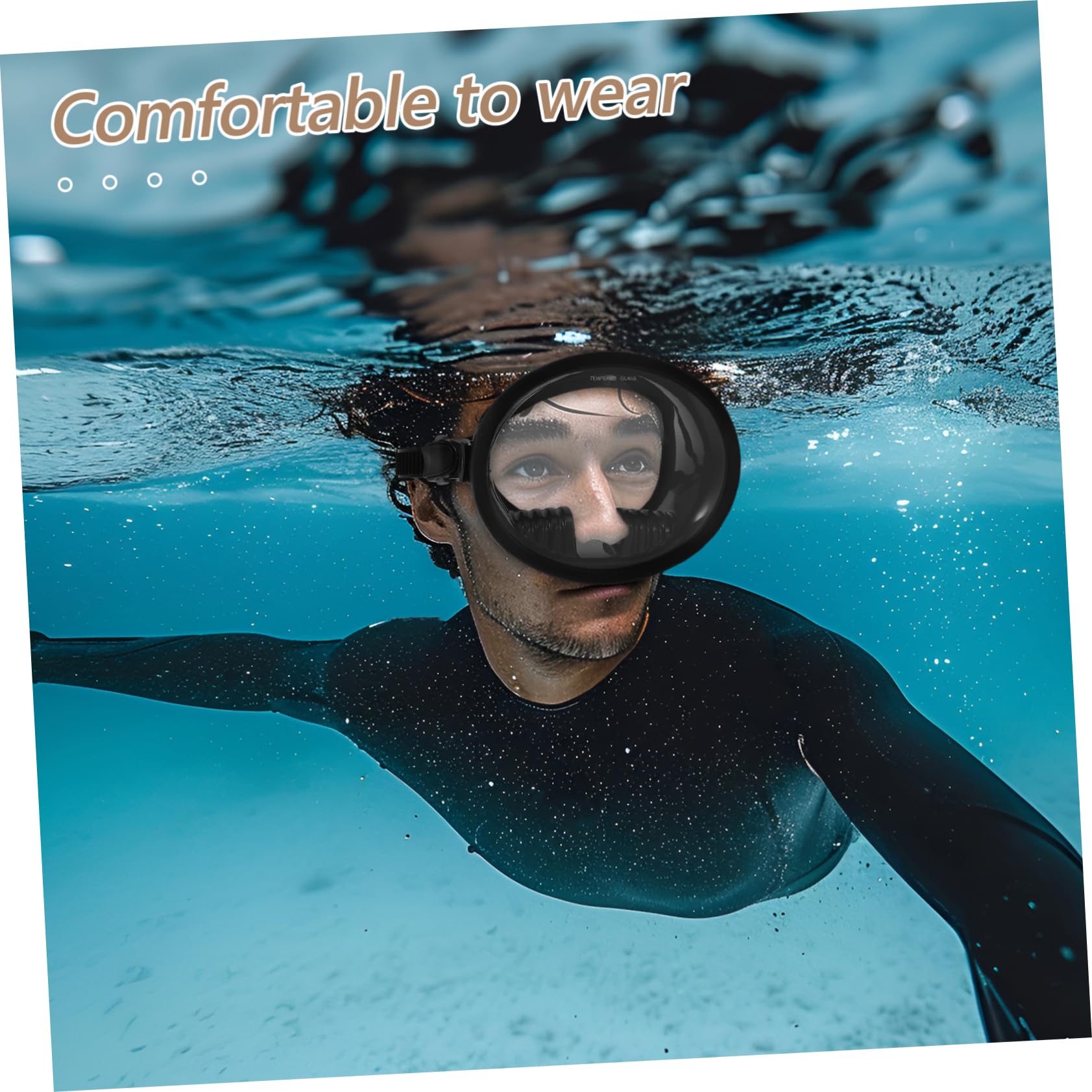 VANZACK Máscara De Buceo De Vidrio Contadores De Cuentas De Golf para Mujeres Gafas De Buceo Dianas De Espuma Tiro con Arco Equipo De Snorkel Anteojos Máscara De Buceo Antivaho