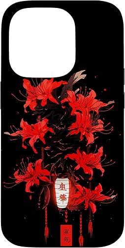 Miniatura 17 de iPhone 16 Red Spider Lily Funda de anime de manga estética japonesa japonesa