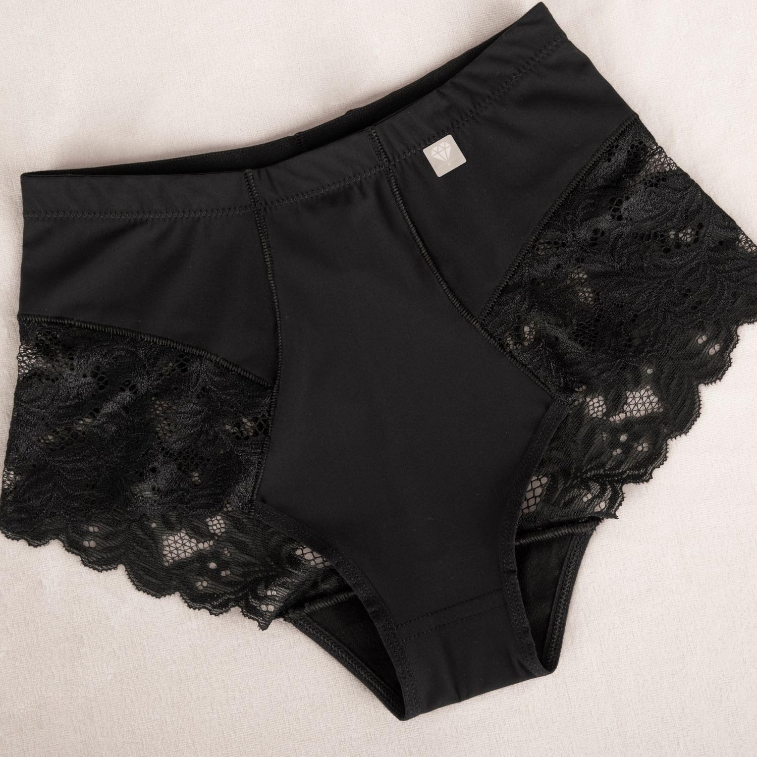 Wolbar Miederhose Damen Miederslip Hoher Taille Slip Shapewear Damen Figurformende Bauchweg Unterhose Spitze Sexy Unterwäsche Miederpant WB406