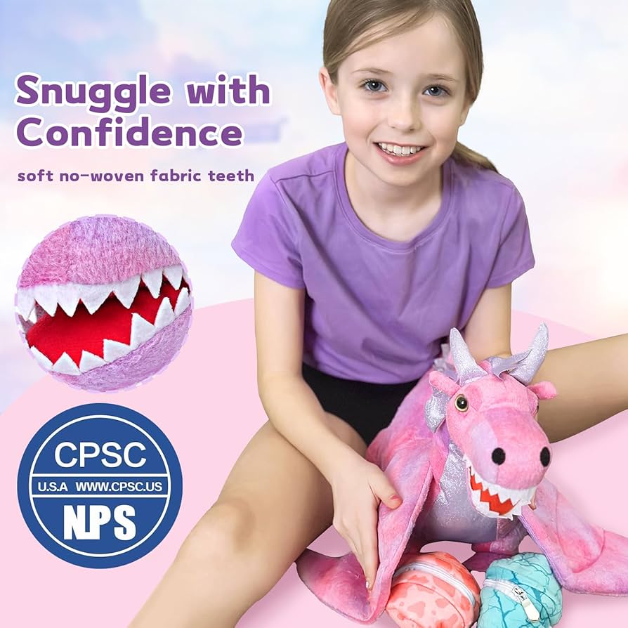 Amazon.co.jp: Muiteiur 7ピース ドラゴンぬいぐるみ 21.6インチ