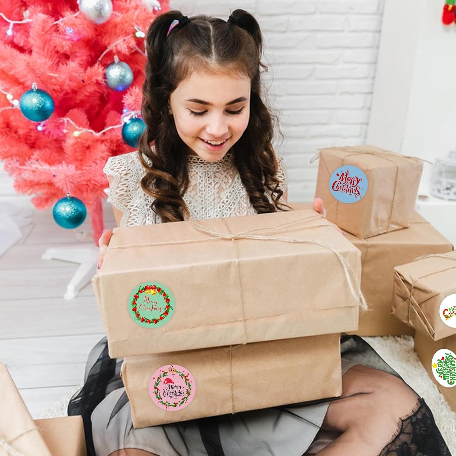 2 Inch White Circle Thermal Sticker Labels,1000pcs Self-Adhesive Round Direct Thermal Labels,Multi-Purpose Multifunctional Roll Thermal Stickers,for Barcodes,QR Code,DIY Logo Design,Name Tag - Image 8