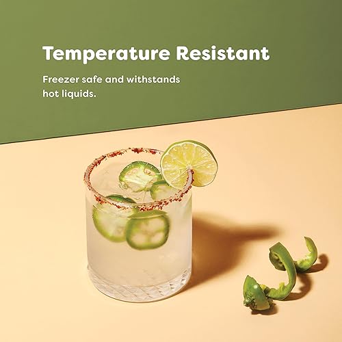 Vista 8 de TOSSWARE Reserve Highball - Vasos de cóctel altos de plástico Tritan de 14 onzas, resistentes al calor, irrompibles y transparentes, juego de 24