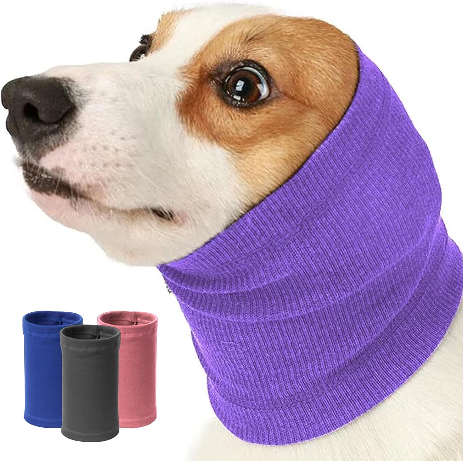 Nanaki Dog Hood No Flap Ear Wrap, Quiet Dog Headband Dog