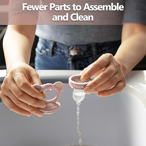 Miniatura 7 de Paquete de 2 comederos de silicona para bebés + mini bandeja para congelador durante 6 meses + niños sólidos seguros para alimentos, sin BPA, juego