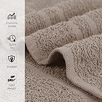 Vista 6 de Paquete de 24 Toallas de Mano Arena 100% Algodón Toalla de Spa – 16x26 pulgadas Toallas Faciales Altamente Absorbentes Gimnasio, Toalla para Cabello