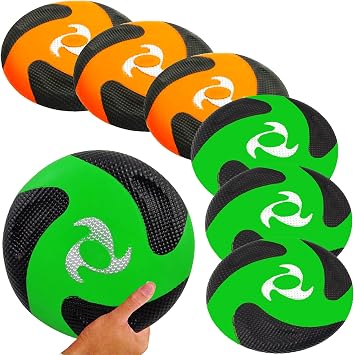 Liberty Imports 6 PCS Kids Soft Foam Flying Discs, 10" Sports Toy Throwing