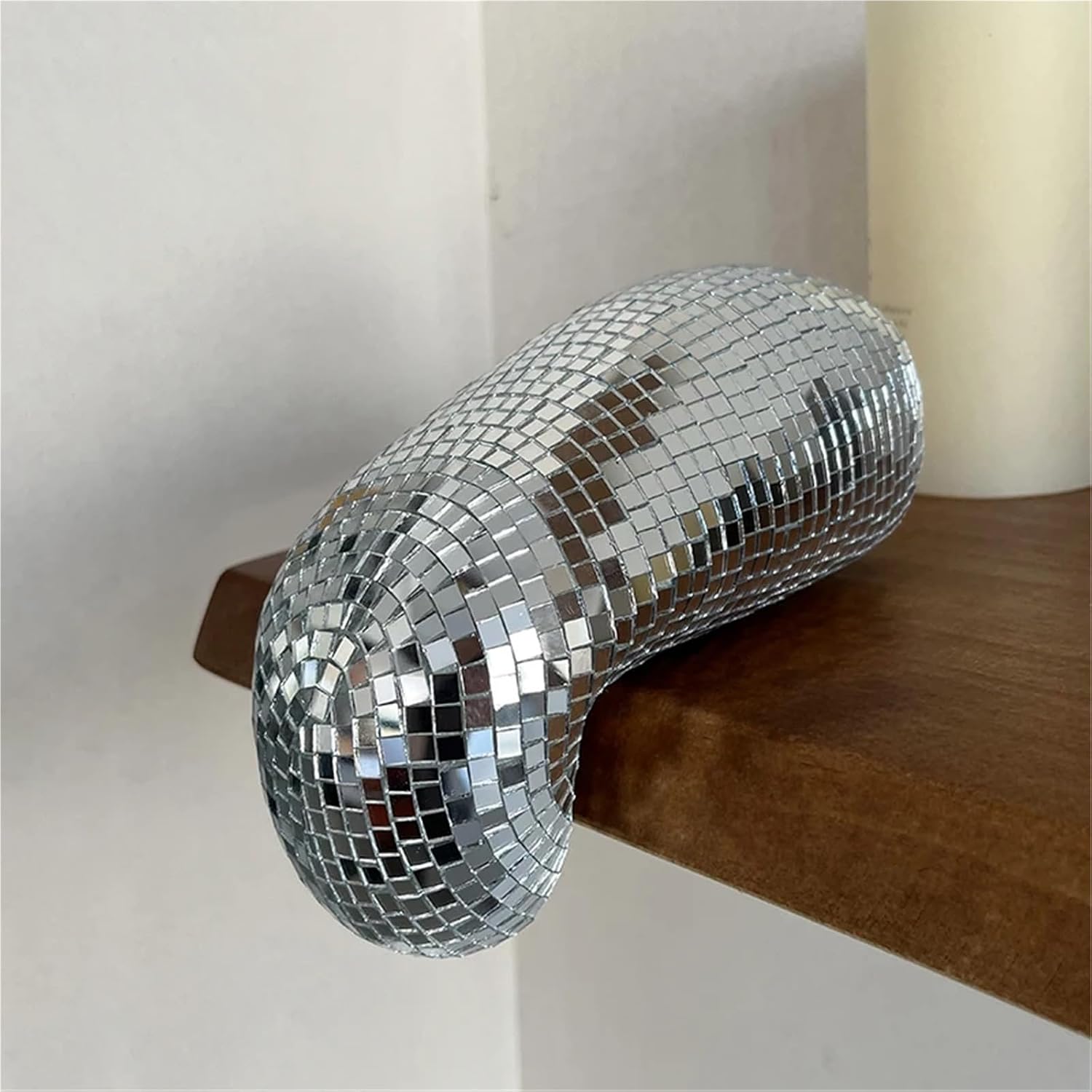 Melting Disco Ball Wall Decor Maximalist Home Decor Interior Glitter Ball Light Reflected Eye-Catching Art Modern Sculpture
