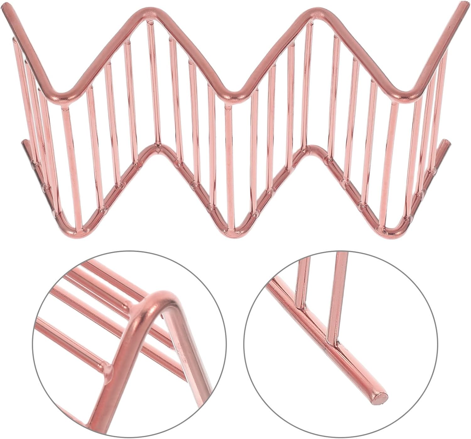 3 Piece Stainless Steel V Shaped Taco Holder Rack for Tortillas