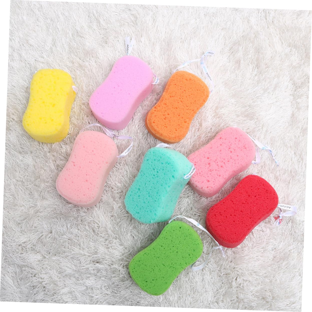 Healeved 24pezzi Spugne Da Bagno Colorate Spugne Esfolianti Per Doccia Accessori Per Bagno Adatti Ragazzo Ragazza e Adulti Design Semplice e Funzionale