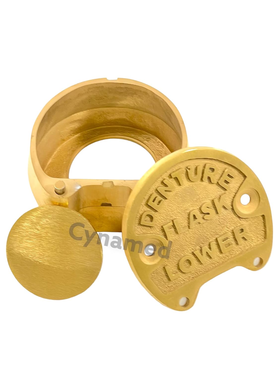 Lab Professional Lower Denture Brass Flask Ejector Type Dental Lab- (Cynamed)