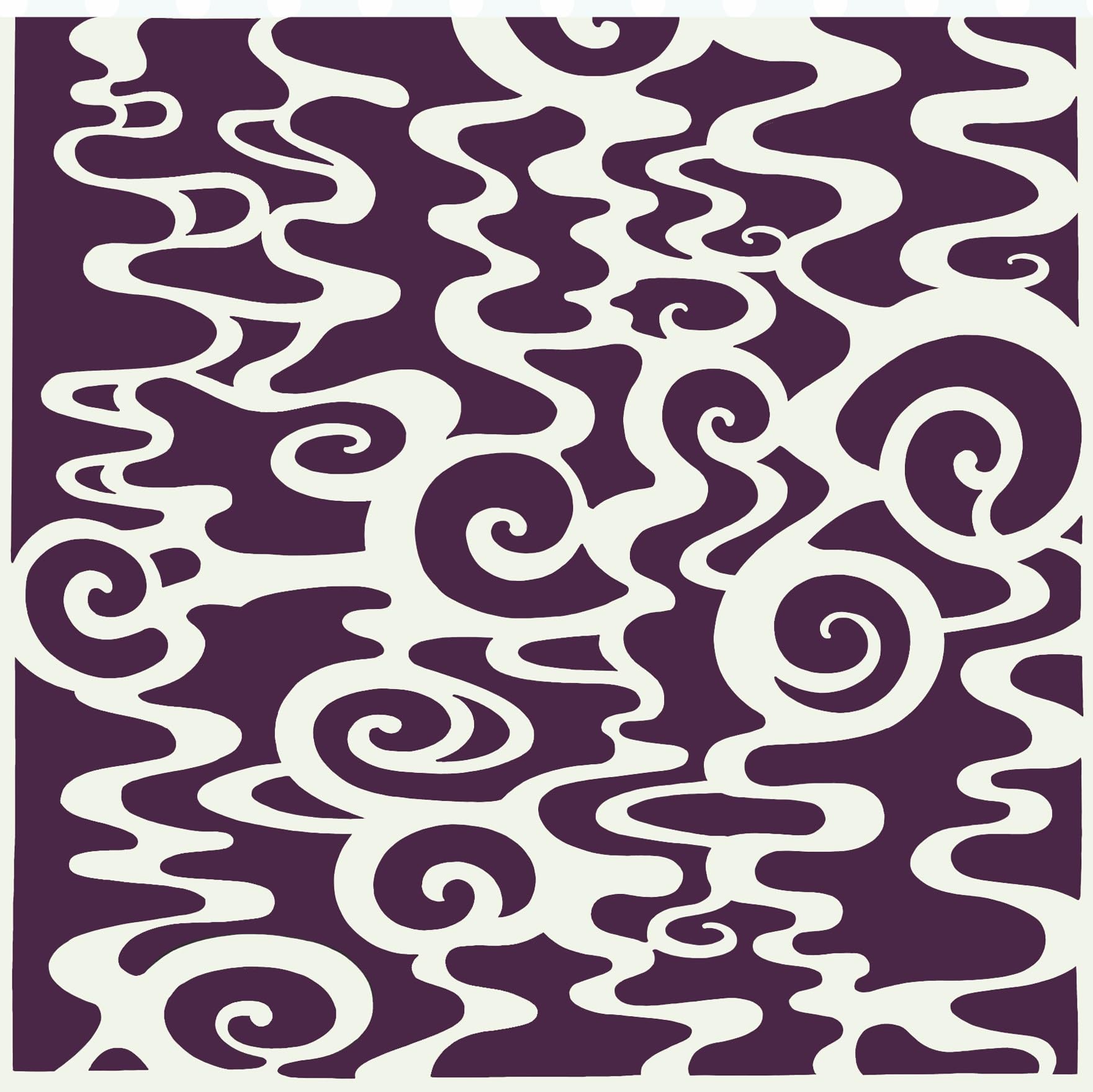 Creative Expressions Designs by Dora Slime Trail 6 in x 6 in Stencil