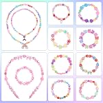 Funtopia Kit de fabrication de bracelet pour les filles, 780 Pcs 32 Types Perles pour Bracelets Colliers Bandes de tête, Kits de fabrication de bijoux avec charmes d'argile, Perles de lettre et Pearl Perle, DIY Cadeaux d'artisanat pour anniversaire, Fête, Vacances 32 Styles de perles colorées