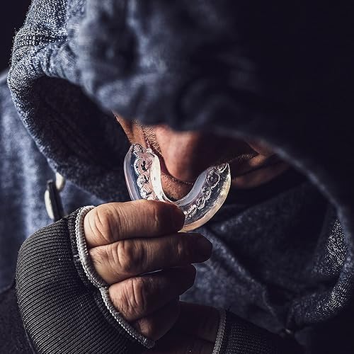 Miniatura 5 de Nxtrnd - Paquete de 2 protectores bucales clásicos deportivos, protector bucal de boxeo profesional delgado, protector bucal para adultos y jóvenes,