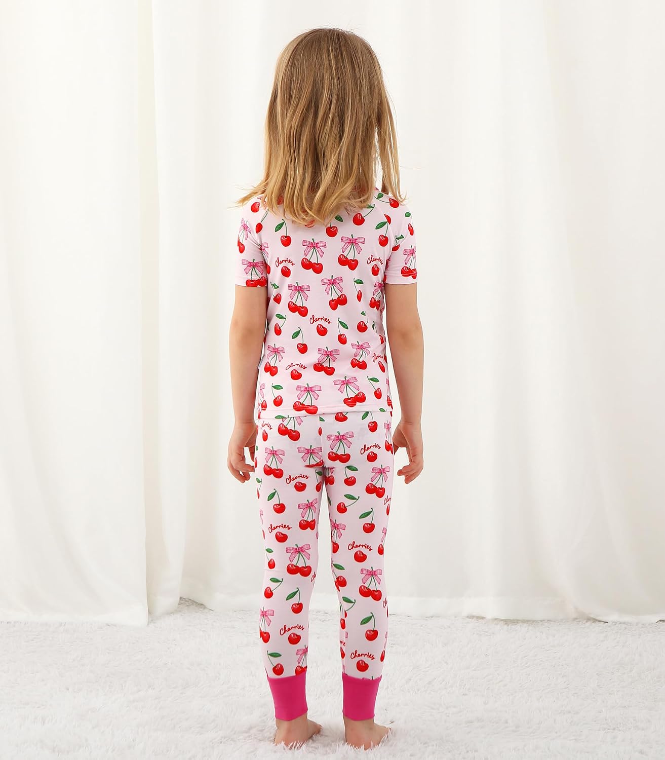 Toddler Boys Clothes-Viscose Made from Bamboo, Short Sleeve Top with Long Pants Sets 2Pcs Outfits Cute Playwear