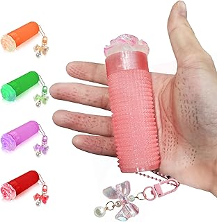 Lip Balm & Chapstick Holder or Car Decorations,Stress Relief,Little Ouchies Pain Fidget- Rose & Bow Girly Car Accessories