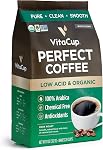 VitaCup Perfect Haricots de café à faible teneur en acide, USDA Produits biologiques & Commerce équitable, sans mycotoxine, Roast foncé Guatemala origine unique, propre & Pure, faible acidité, café haricot entier, 11 Onces