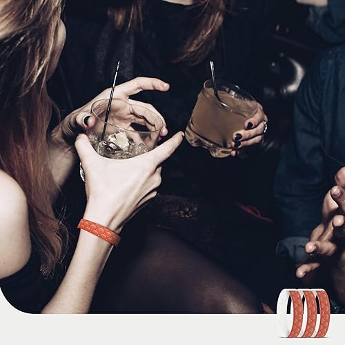 Miniatura 6 de Tyvek - Pulseras para eventos, diseño creativo clásico colorido de 34 pulgadas, paquete de 250 pulseras para fiestas, grupos, formación de equipos e