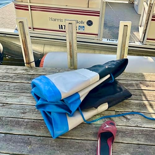 Miniatura 11 de Cojín inflable del lago, muelle flotante de la balsa del lago flotante del agua de la estera flotante para el pontón