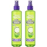 Garnier Fructis Curl Refresher Reviving Water Spray, Sulfate Free, 8.5 Fl Oz, 2 Count (Packaging May Vary)