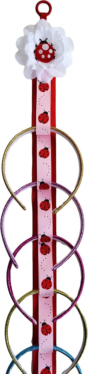 Funny Girl Designs LADYBUG Theme Hair Accessories Wall Hanging Organizers and Storage