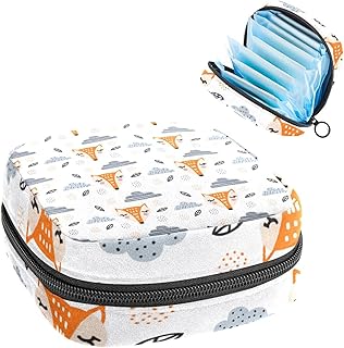 Bolsa de almacenamiento de servilletas sanitarias, escamas de sirena, bolsa colorida rosa para kit de primer período para niñas y mujeres, bolsa de copa menstrual, bolsas de tampón para menstruación