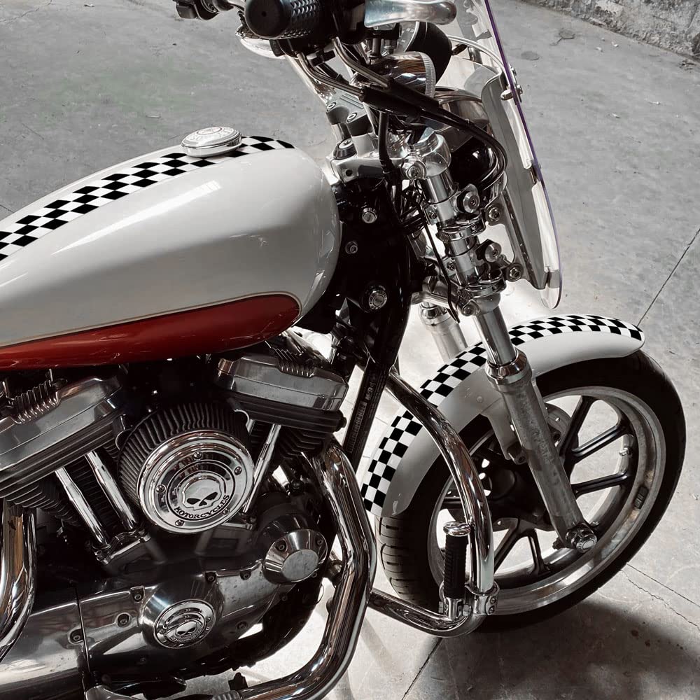 4R Quattroerre.it 10217 Checks Trim Stripes, Black and White, 2 Pieces 3 x 99 cm
