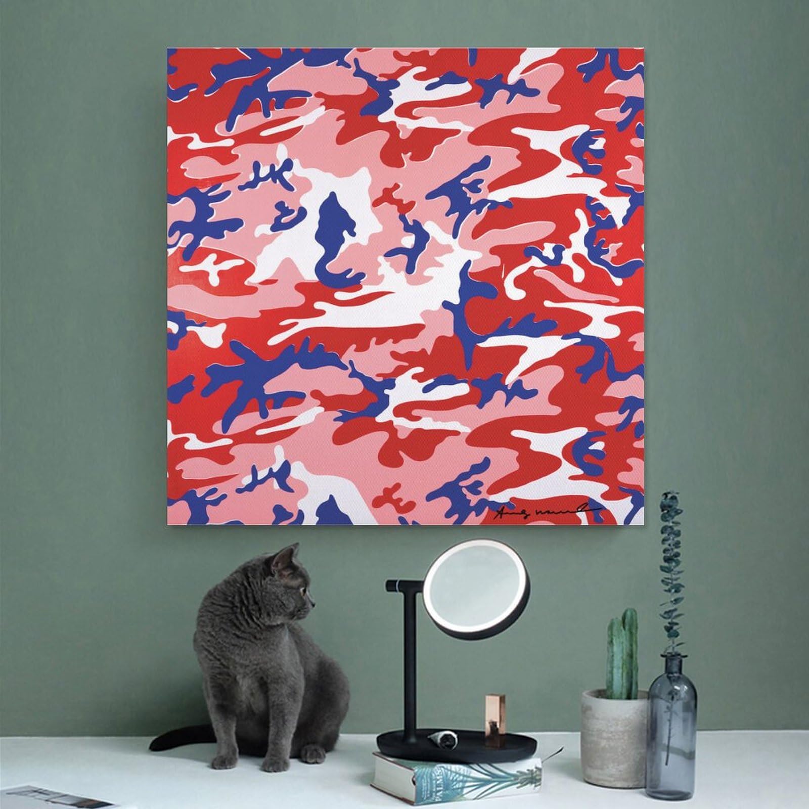 額装品/カモフラージュ1987 アンディウォーホル/アート/ポスター/インテリア 額装品/カモフラージュ 1987年 アンディ ウォーホル/アート/ポスター