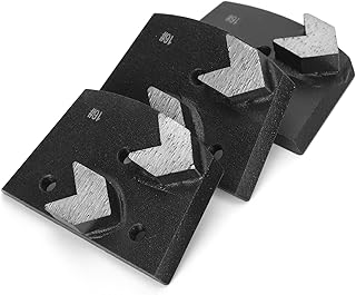 Black Grinding Block Kit, 2 Teeth Diamond Grinding Disc Trapezoid Diamond Floor Grinding Pad Disc Sanding Pad Grinding Block Concrete Grinder Accessories for Mechanic Repair Parts