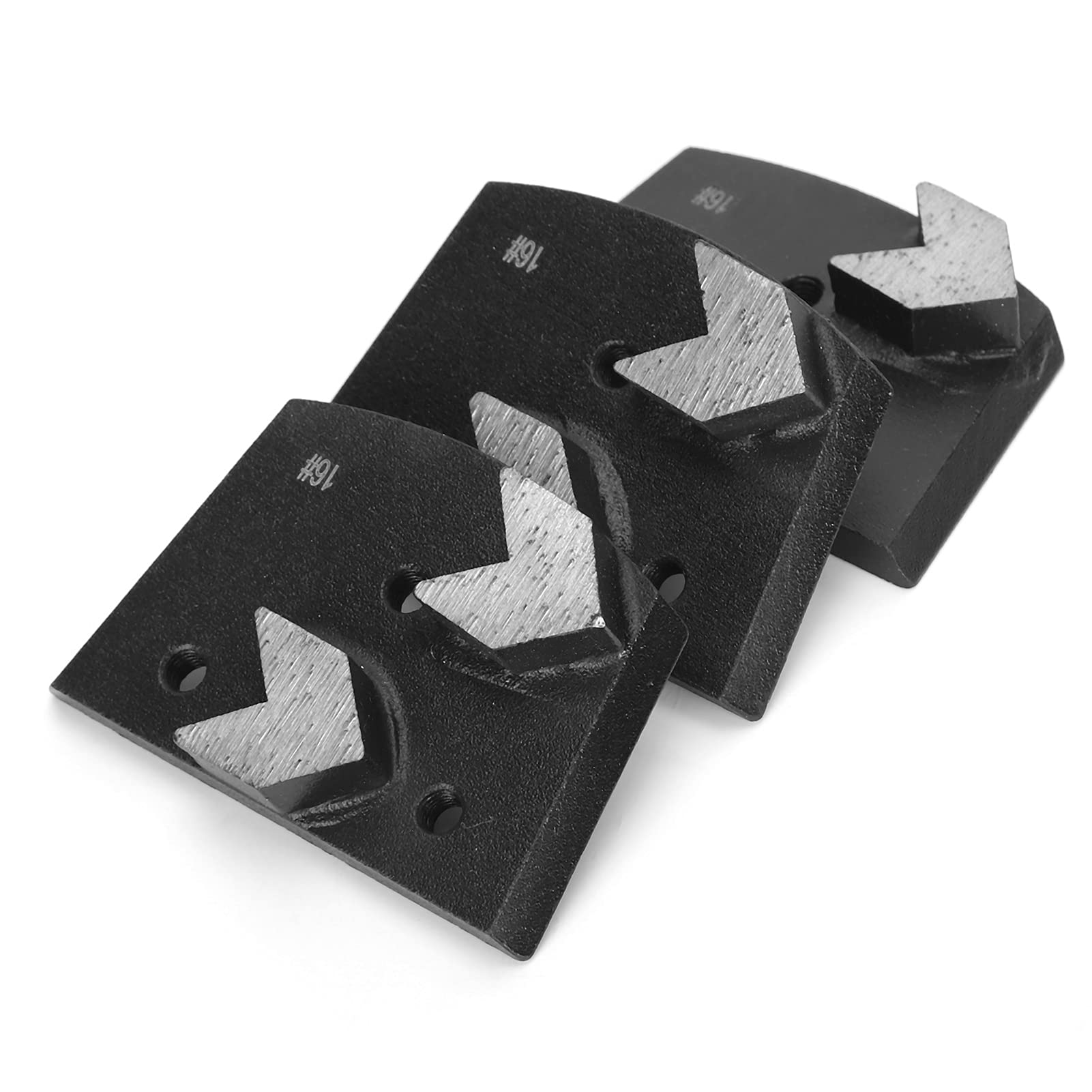 Accessorio per smerigliatrice, 3 pezzi di blocco abrasivo diamantato a forma di freccia 2 denti Accessori per smerigliatrice per smerigliatrice per calcestruzzo adatti per lucidare marmo, prodotti in
