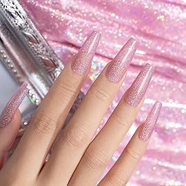 RARJSM Shimmer Nude Gel Nail Polish Clear Purple Pink Sparkly Iridescent Rainbow Holographic Glitter Pigment Jelly Gel Polish Neutral Color 15ml Soak off UV LED Cured for Home Salon DIY Nail Art