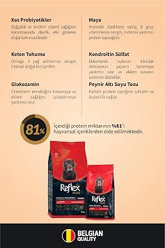 Reflex Plus Orta ve Büyük Irklar için 7+ Yaş Üzeri Kuzu Etli Yaşlı Köpek Maması 12 kg