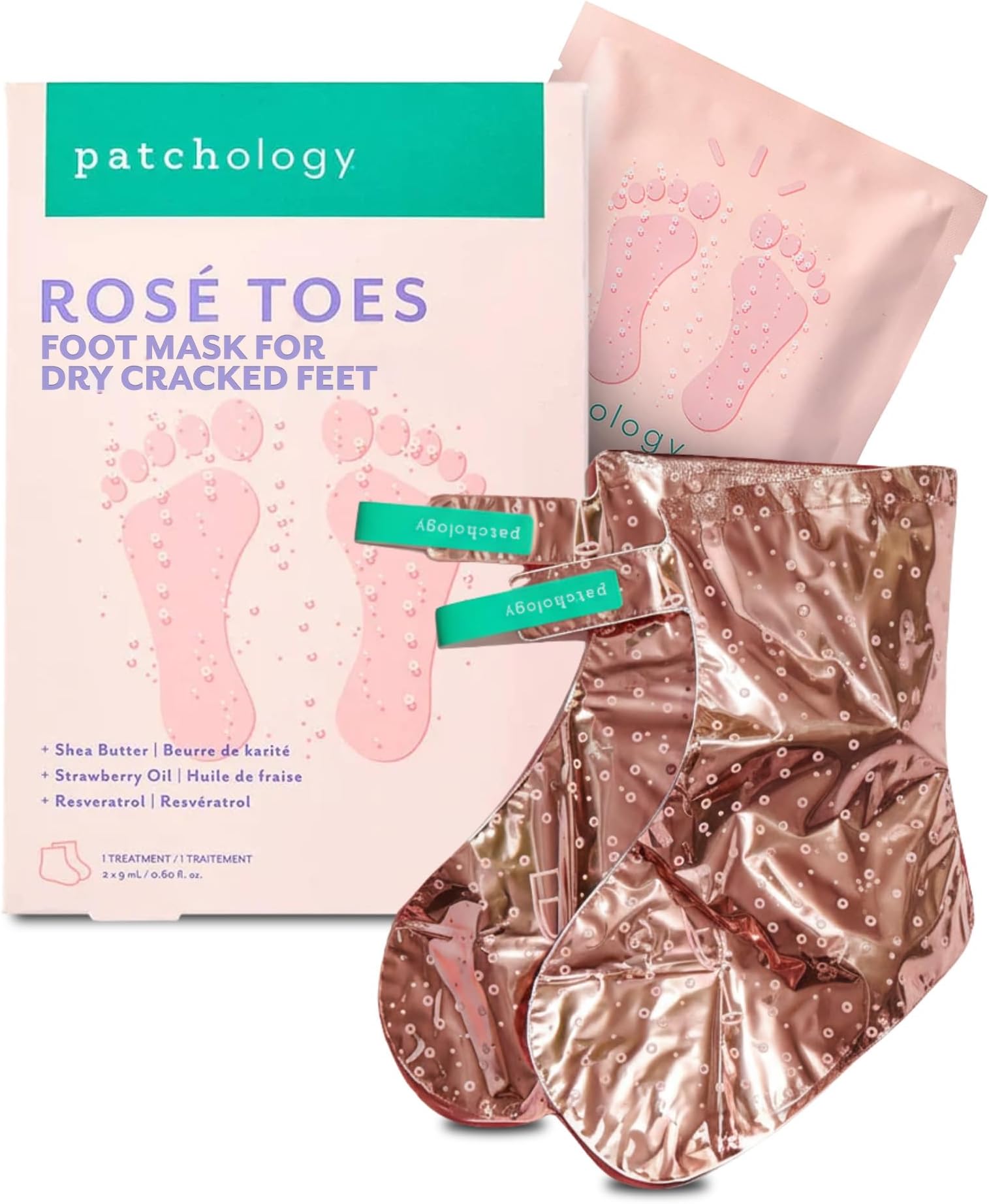 Rosé Toes - Softening Heel and Foot Mask