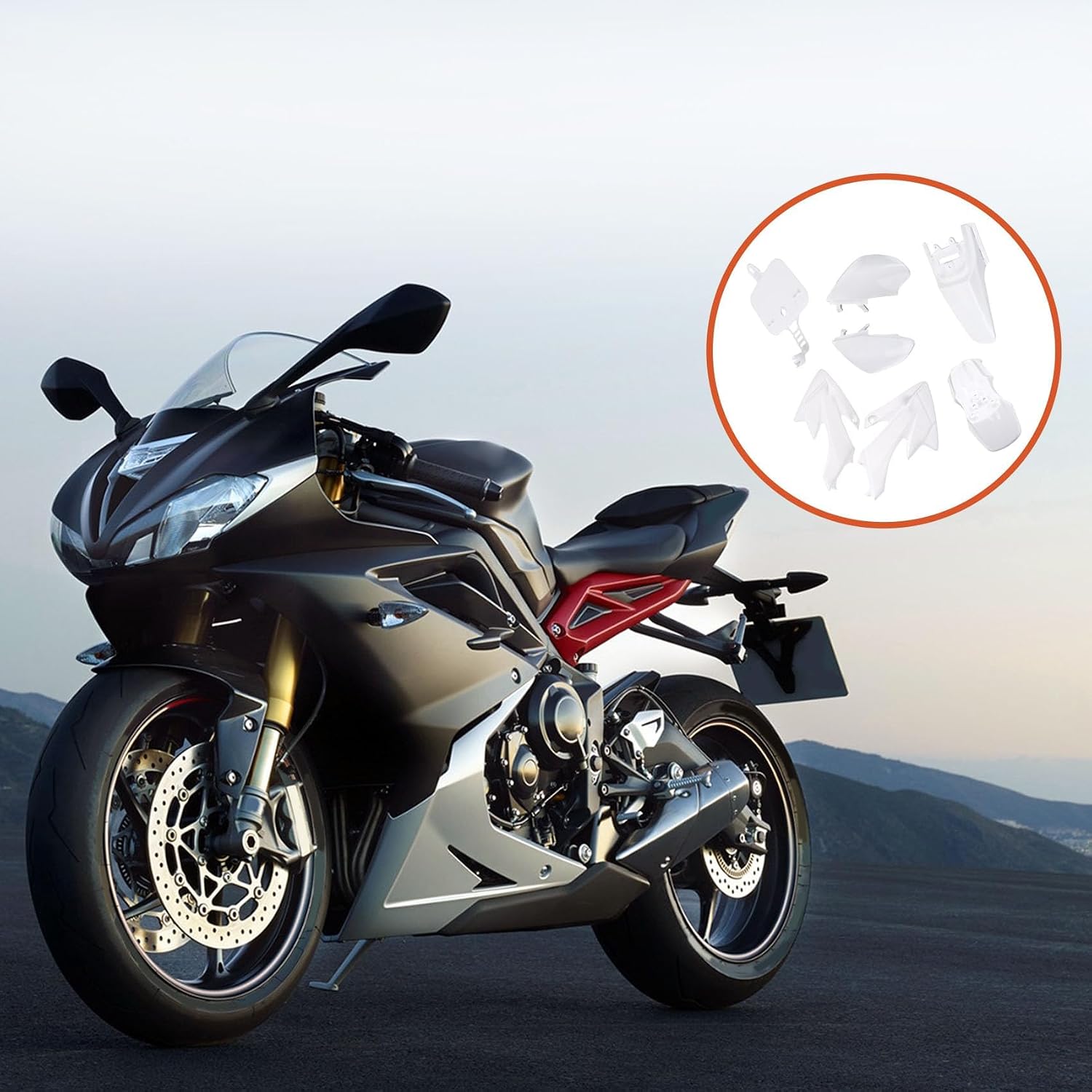 labwork Plastic Mudguard Fairing Kit Replacement for Honda XR50R CRF50F | XR50R 2000-2004