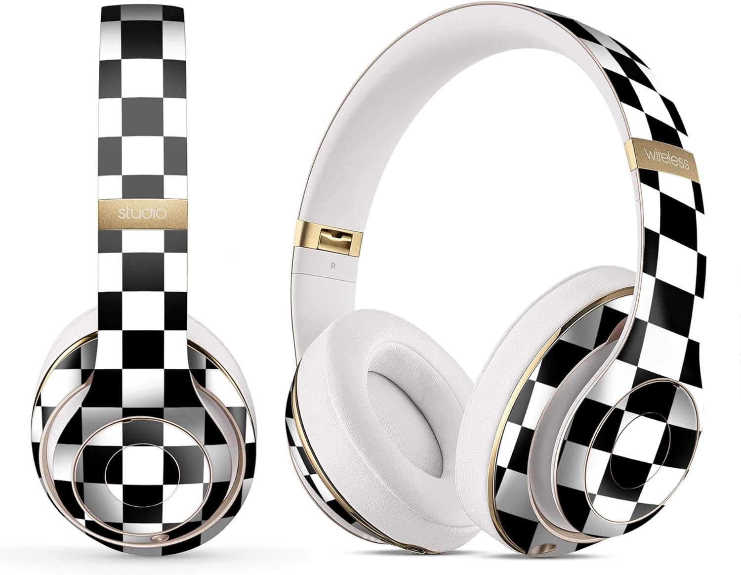 DesignSkinz - Compatible with Beats Studio 2/3 Wireless - Skin Decal Protective Scratch Resistant Vinyl Wrap - Bright Yellow and Gray Digital Camouflage